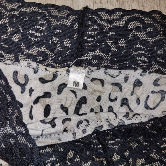 Animal Print Lace Waist Hipster Panty - Picture 3 of 3